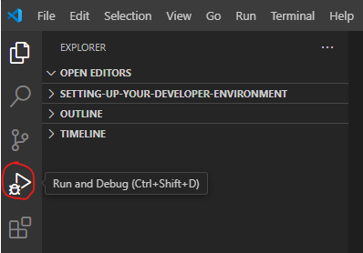 run and debug option in VSCode for debugging your javascript code